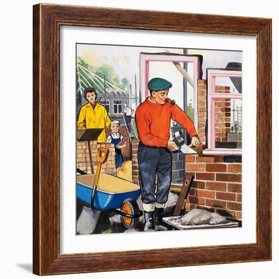 The Bricklayer-null-Framed Giclee Print