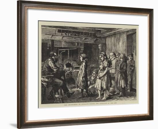 The Brickyards of England, Paying the Children at the Inn-null-Framed Giclee Print