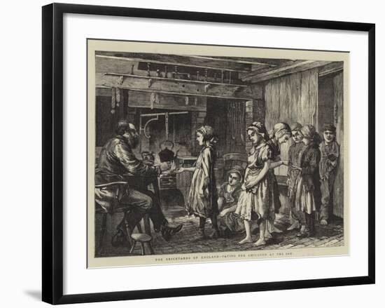 The Brickyards of England, Paying the Children at the Inn-null-Framed Giclee Print