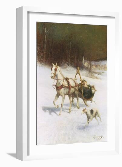 The Bridal Sleigh-Jan Van Chelminski-Framed Giclee Print