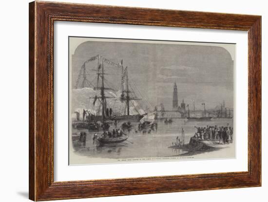 The Bridal Tour, Arrival of the Prince and Princess Frederick William at Antwerp-Richard Principal Leitch-Framed Giclee Print