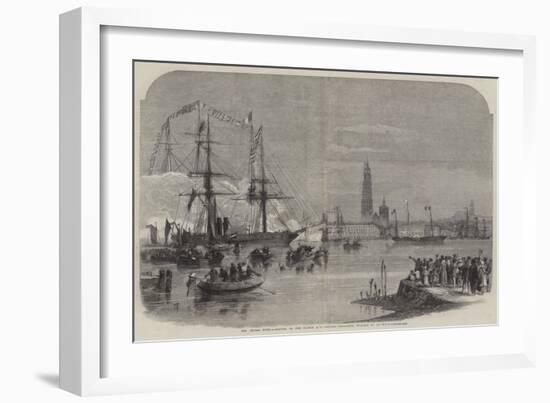 The Bridal Tour, Arrival of the Prince and Princess Frederick William at Antwerp-Richard Principal Leitch-Framed Giclee Print