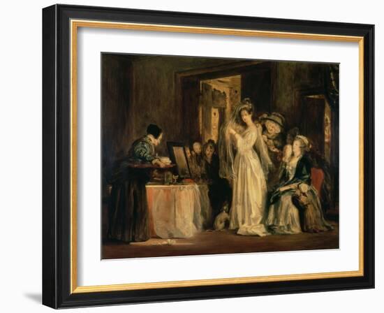 The Bride at Her Toilet on the Day of Her Wedding, 1838-Sir David Wilkie-Framed Giclee Print