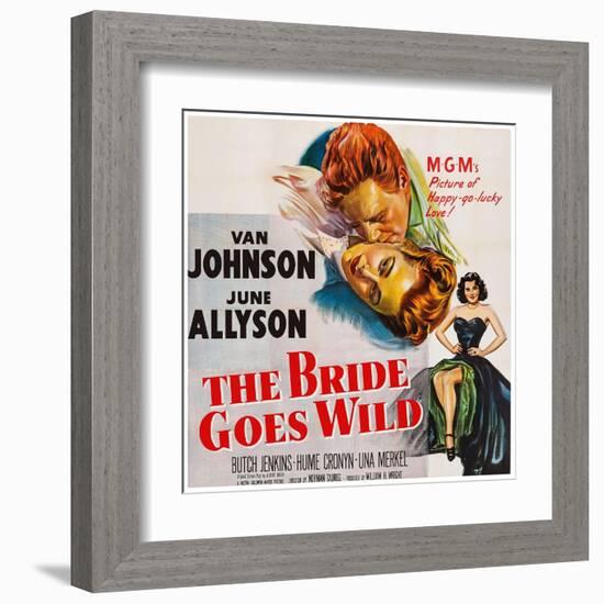 The Bride Goes Wild, from Top: Van Johnson, June Allyson, Arlene Dahl, 1948-null-Framed Art Print