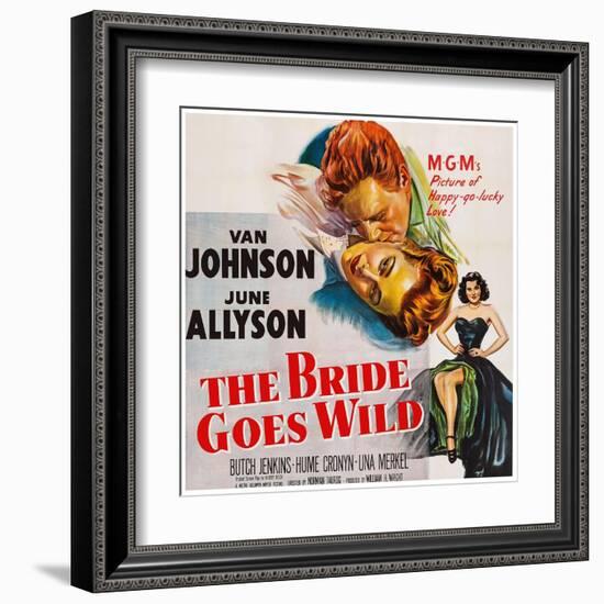 The Bride Goes Wild, from Top: Van Johnson, June Allyson, Arlene Dahl, 1948-null-Framed Art Print