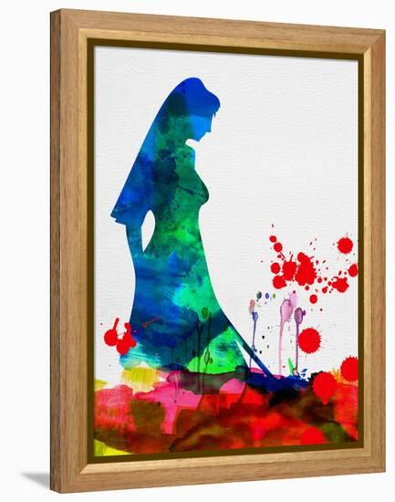 The Bride in Blood Watercolor-Lora Feldman-Framed Stretched Canvas