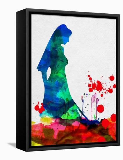The Bride in Blood Watercolor-Lora Feldman-Framed Stretched Canvas