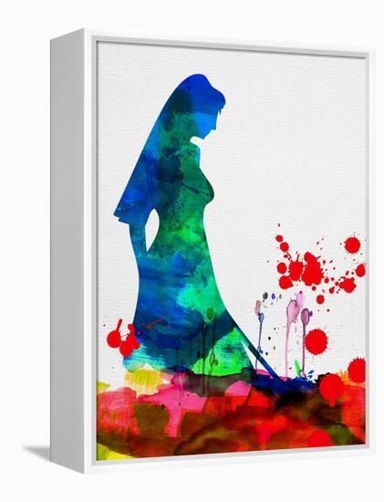 The Bride in Blood Watercolor-Lora Feldman-Framed Stretched Canvas