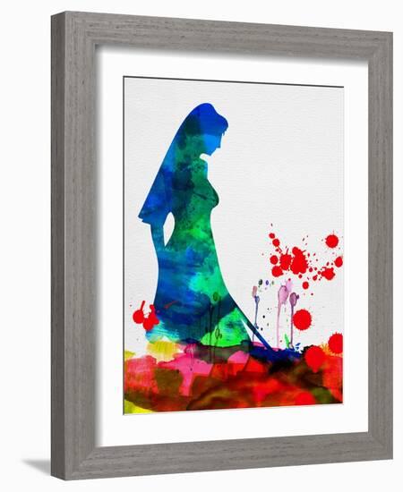 The Bride in Blood Watercolor-Lora Feldman-Framed Art Print