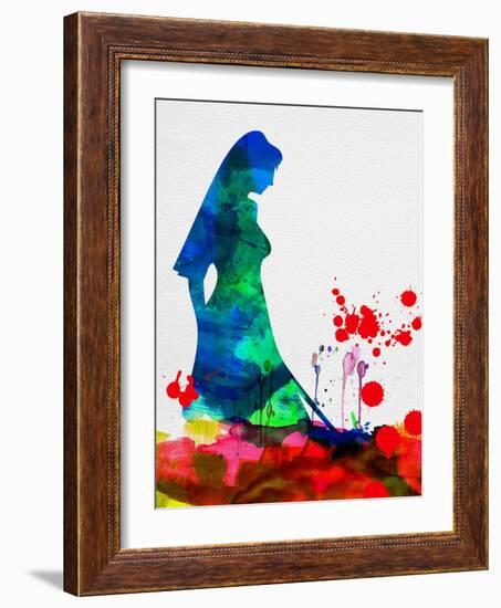 The Bride in Blood Watercolor-Lora Feldman-Framed Art Print