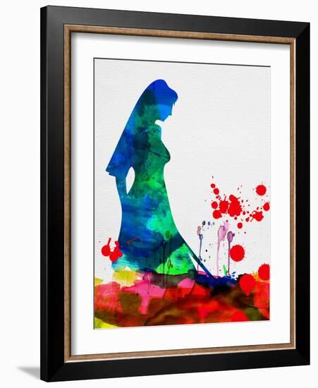 The Bride in Blood Watercolor-Lora Feldman-Framed Art Print