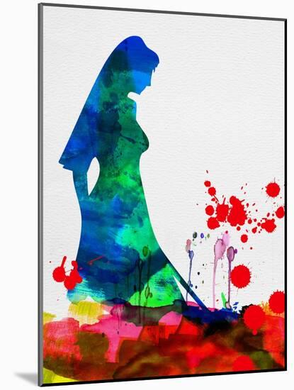 The Bride in Blood Watercolor-Lora Feldman-Mounted Art Print