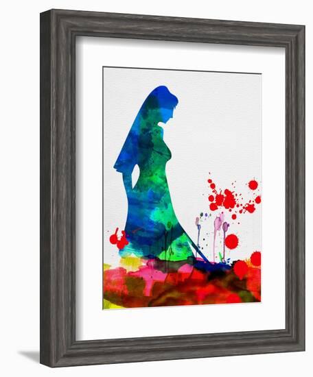 The Bride in Blood Watercolor-Lora Feldman-Framed Art Print