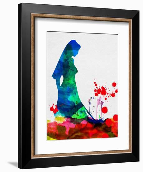 The Bride in Blood Watercolor-Lora Feldman-Framed Art Print