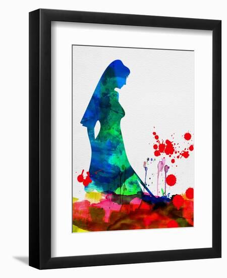 The Bride in Blood Watercolor-Lora Feldman-Framed Art Print