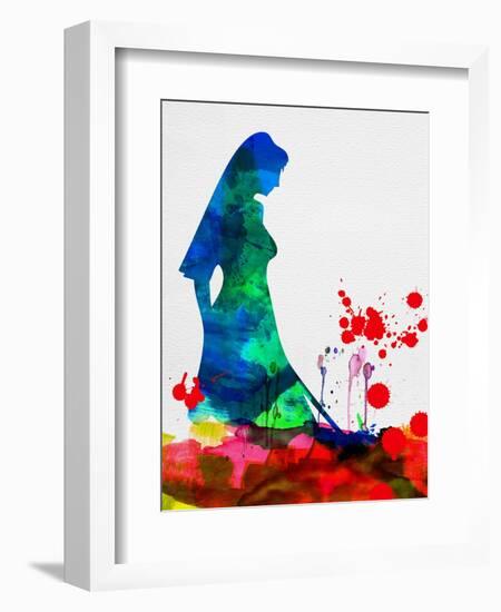 The Bride in Blood Watercolor-Lora Feldman-Framed Art Print