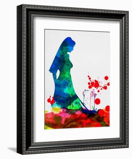 The Bride in Blood Watercolor-Lora Feldman-Framed Art Print