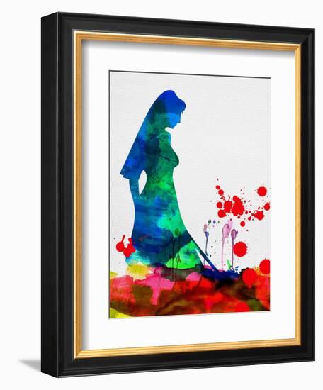 The Bride in Blood Watercolor-Lora Feldman-Framed Art Print