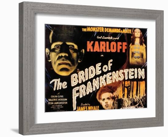 The Bride of Frankenstein, 1935-null-Framed Art Print