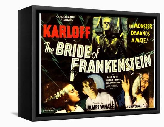 The Bride of Frankenstein, Boris Karloff, Elsa Lanchester, Colin Clive, Valerie Hobson, 1935-null-Framed Stretched Canvas