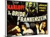 The Bride of Frankenstein, Boris Karloff, Elsa Lanchester, Colin Clive, Valerie Hobson, 1935-null-Mounted Art Print