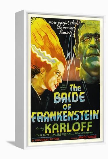 The Bride of Frankenstein, Elsa Lanchester, Boris Karloff, 1935-null-Framed Stretched Canvas