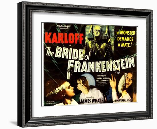 THE BRIDE OF FRANKENSTEIN-null-Framed Art Print