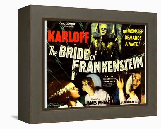 THE BRIDE OF FRANKENSTEIN-null-Framed Stretched Canvas