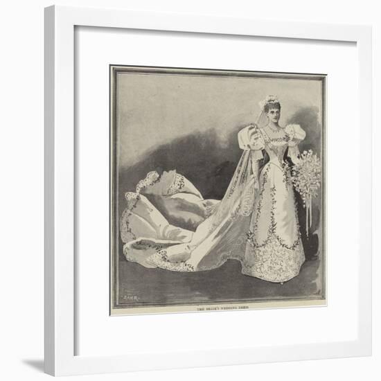 The Bride's Wedding Dress-null-Framed Giclee Print