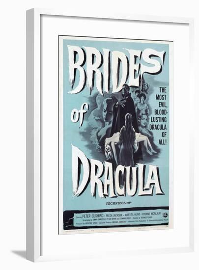 The Brides of Dracula, Center: David Peel, 1960-null-Framed Art Print