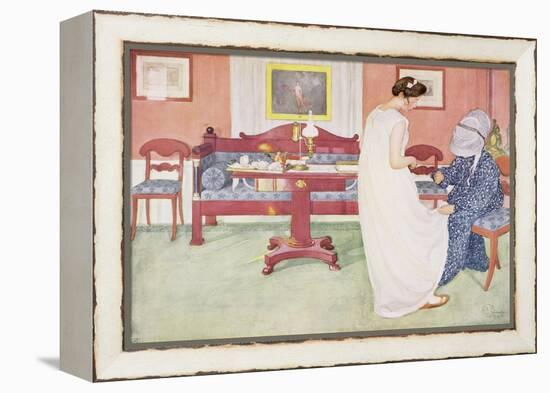 The Bridesmaid, Published in "Lasst Licht Hinin," ("Let in More Light") 1908-Carl Larsson-Framed Premier Image Canvas