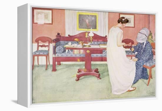 The Bridesmaid, Published in "Lasst Licht Hinin," ("Let in More Light") 1908-Carl Larsson-Framed Premier Image Canvas