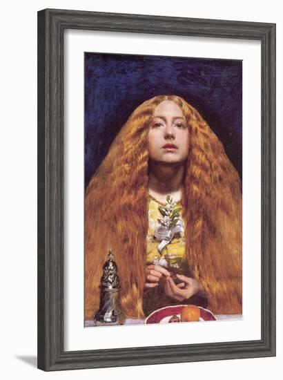 The Bridesmaid-John Everett Millais-Framed Art Print