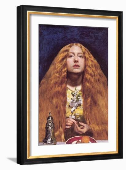 The Bridesmaid-John Everett Millais-Framed Art Print