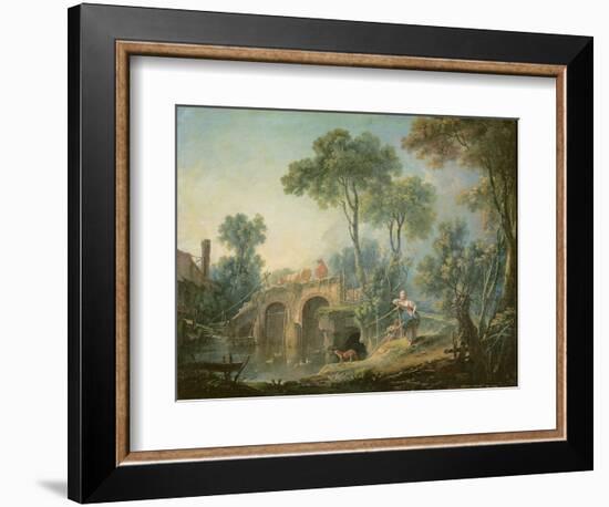 The Bridge, 1761-Francois Boucher-Framed Giclee Print