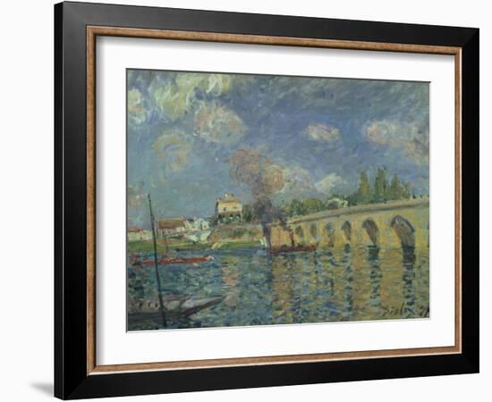 The Bridge, 1871-Alfred Sisley-Framed Giclee Print