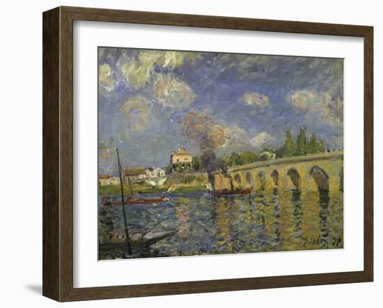 The Bridge, 1871-Alfred Sisley-Framed Giclee Print