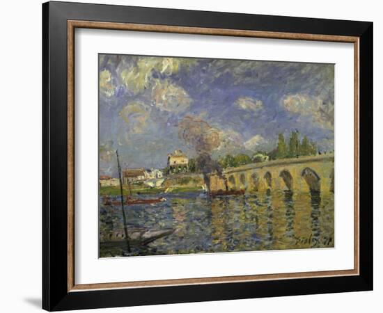 The Bridge, 1871-Alfred Sisley-Framed Giclee Print