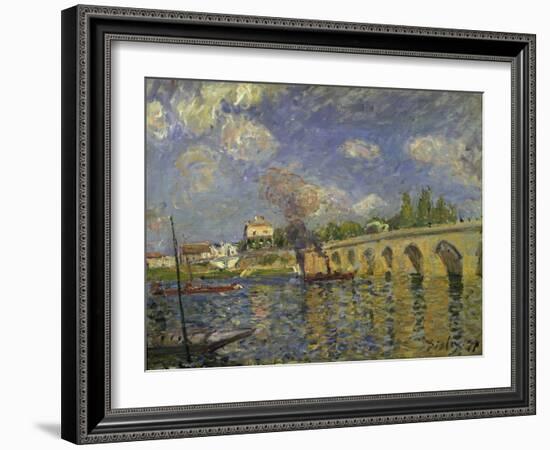 The Bridge, 1871-Alfred Sisley-Framed Giclee Print