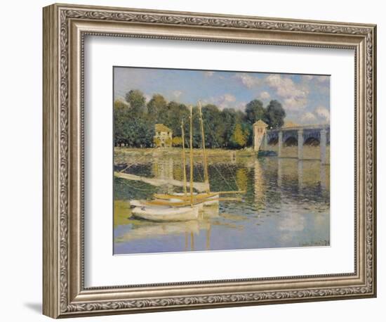 The Bridge at Argenteuil, 1874-Claude Monet-Framed Giclee Print