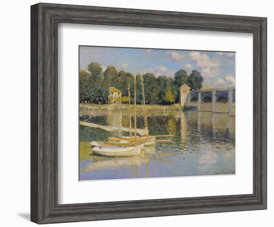 The Bridge at Argenteuil, 1874-Claude Monet-Framed Giclee Print