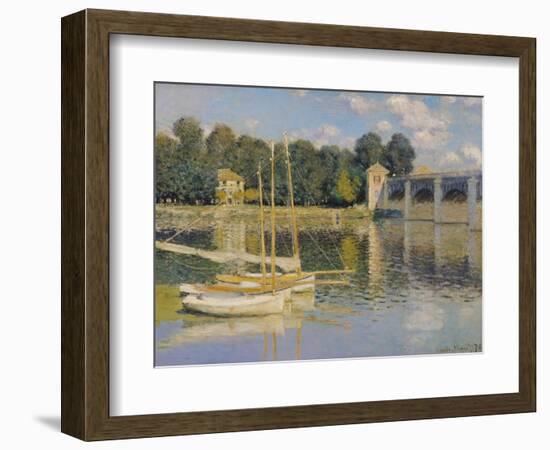 The Bridge at Argenteuil, 1874-Claude Monet-Framed Giclee Print