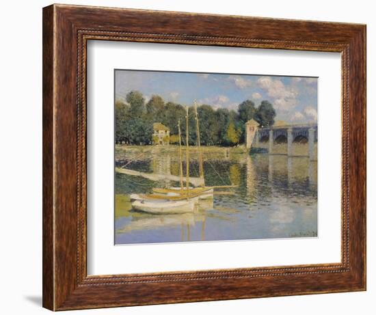 The Bridge at Argenteuil, 1874-Claude Monet-Framed Giclee Print