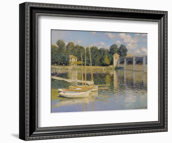 The Bridge at Argenteuil, 1874-Claude Monet-Framed Giclee Print