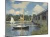 The Bridge at Argenteuil, 1874-Claude Monet-Mounted Giclee Print