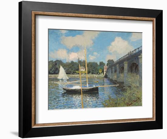 The Bridge at Argenteuil, 1874-Claude Monet-Framed Art Print