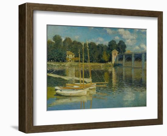 The Bridge at Argenteuil, 1874-Claude Monet-Framed Giclee Print