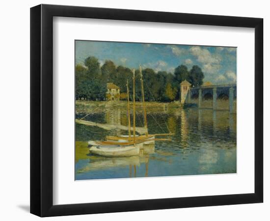 The Bridge at Argenteuil, 1874-Claude Monet-Framed Giclee Print