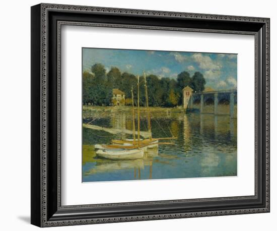 The Bridge at Argenteuil, 1874-Claude Monet-Framed Giclee Print