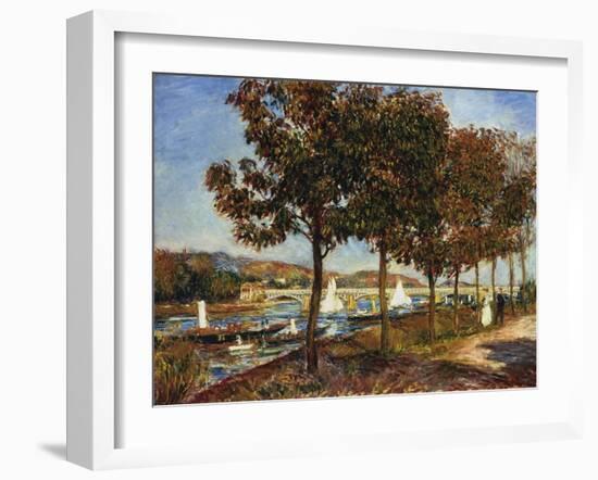 The Bridge at Argenteuil, 1882-Pierre-Auguste Renoir-Framed Giclee Print